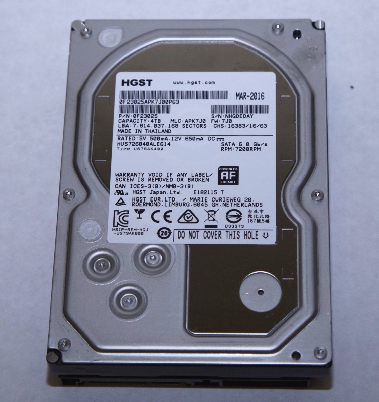 Обзор от покупателя на Жесткий диск HGST Ultrastar 3 5 4 0 Tb SATA III