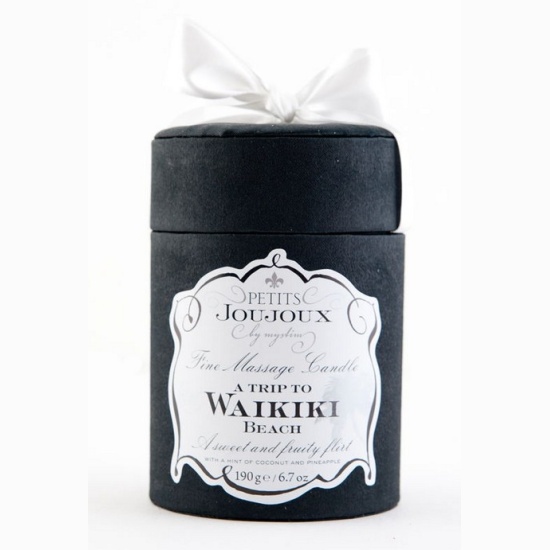 Массажная свеча Petits Joujoux Waikiki Beach пина колада 120 г 46723 - Petits Joujoux - Массажные свечи - Купить