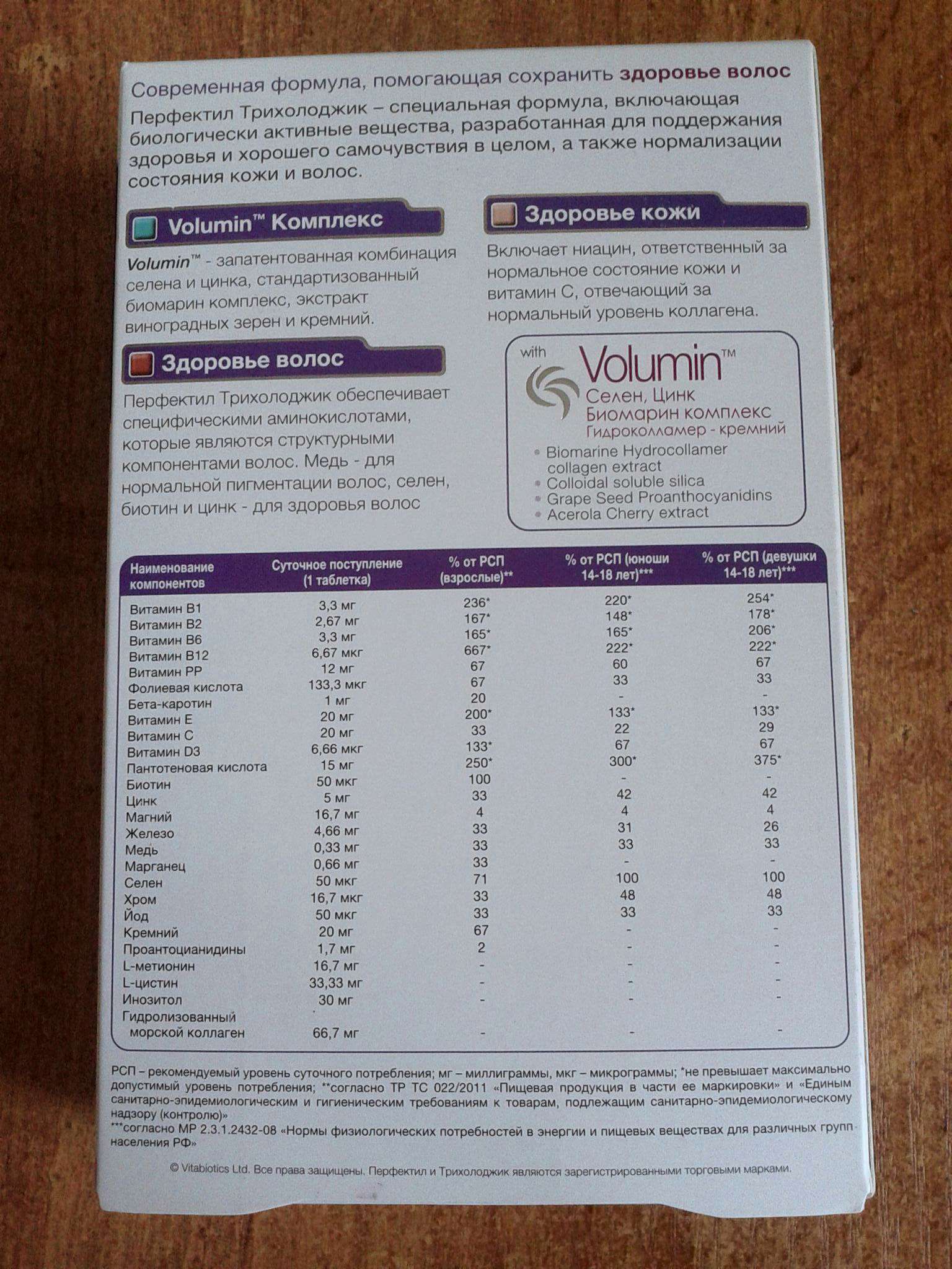 Перфектил Витамины Инструкция Цена Отзывы