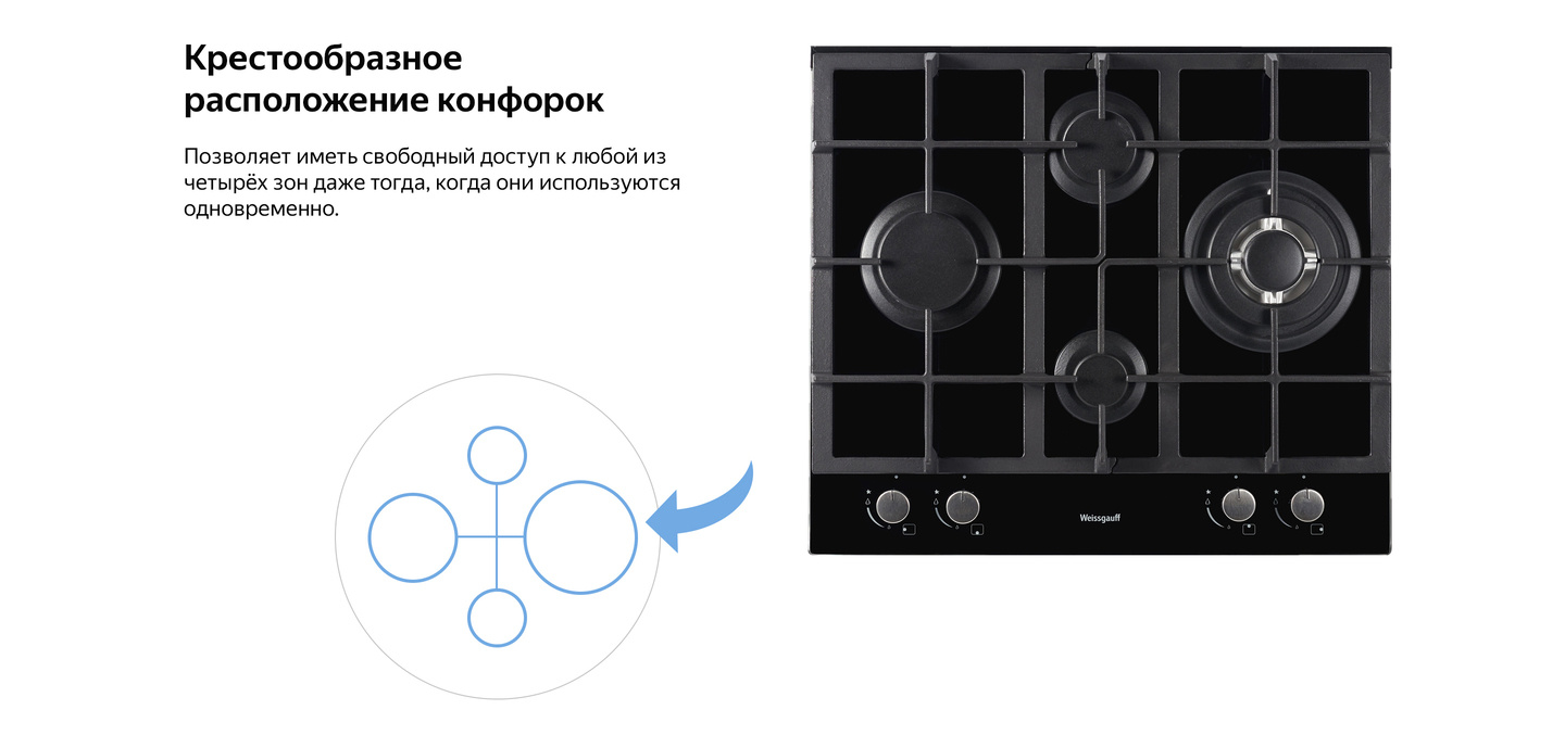 Weissgauff производитель. Газовая варочная панель Weissgauff HGRG 6041 BGH. Варочная панель Weissgauff 4 конфорки управление. Крестообразное расположение конфорок. Газовая варочная панель Weissgauff плюсы и минусы.