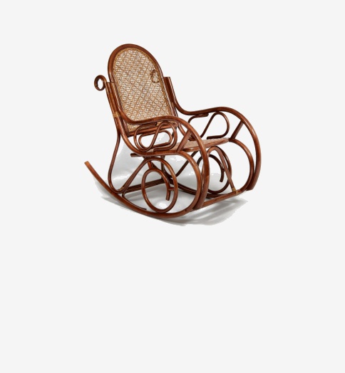 Удобное кресло из ротанга