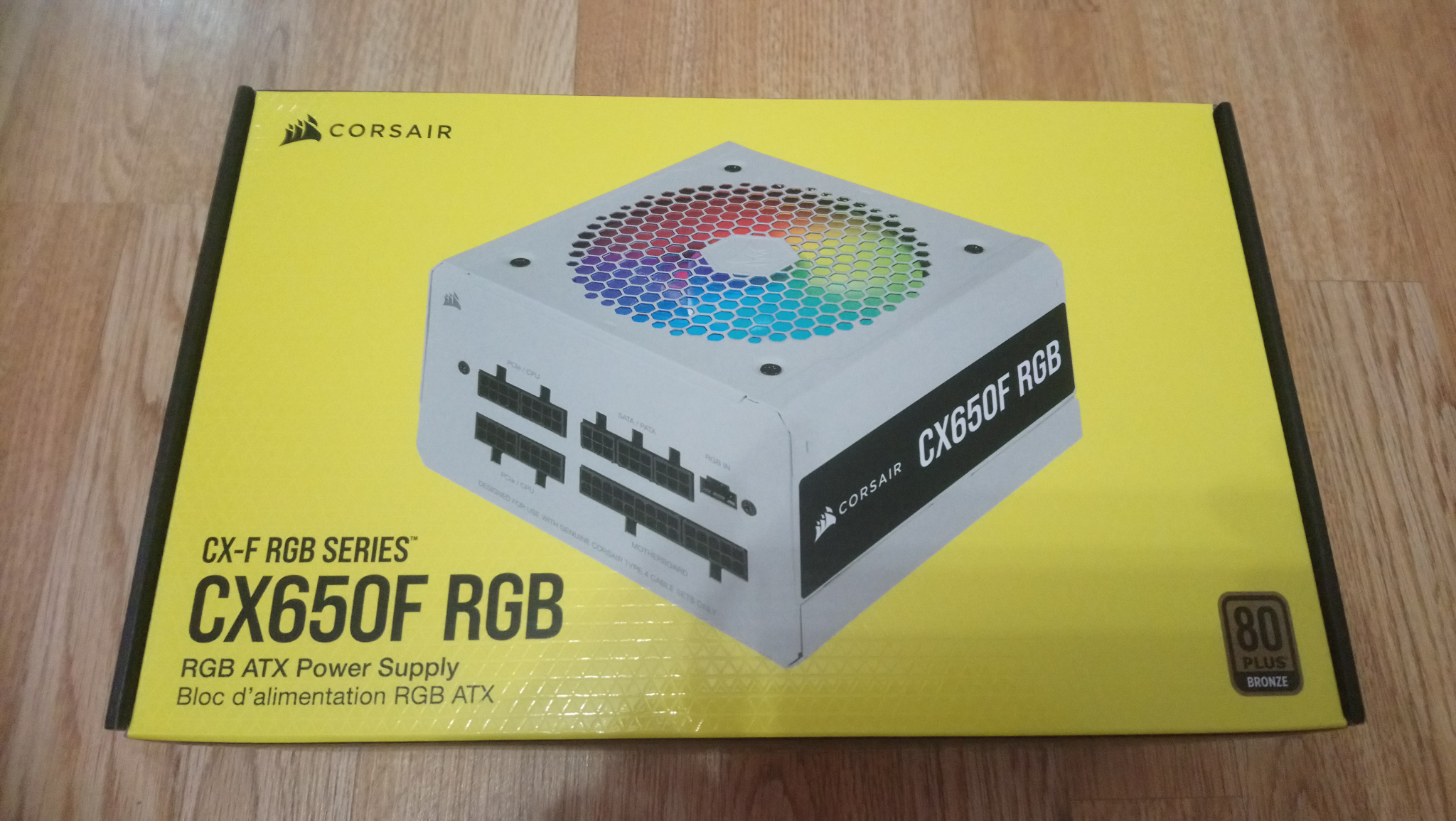 BLOC D'ALIMENTATION CORSAIR CX – CX650F RGB White – 650W 80 Plus