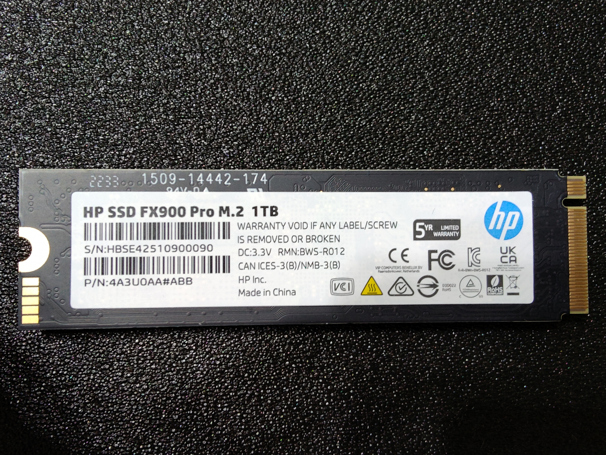 SSD HP FX900 Pro M.2 1To PCIe 4.0 x4 NVMe 1.4