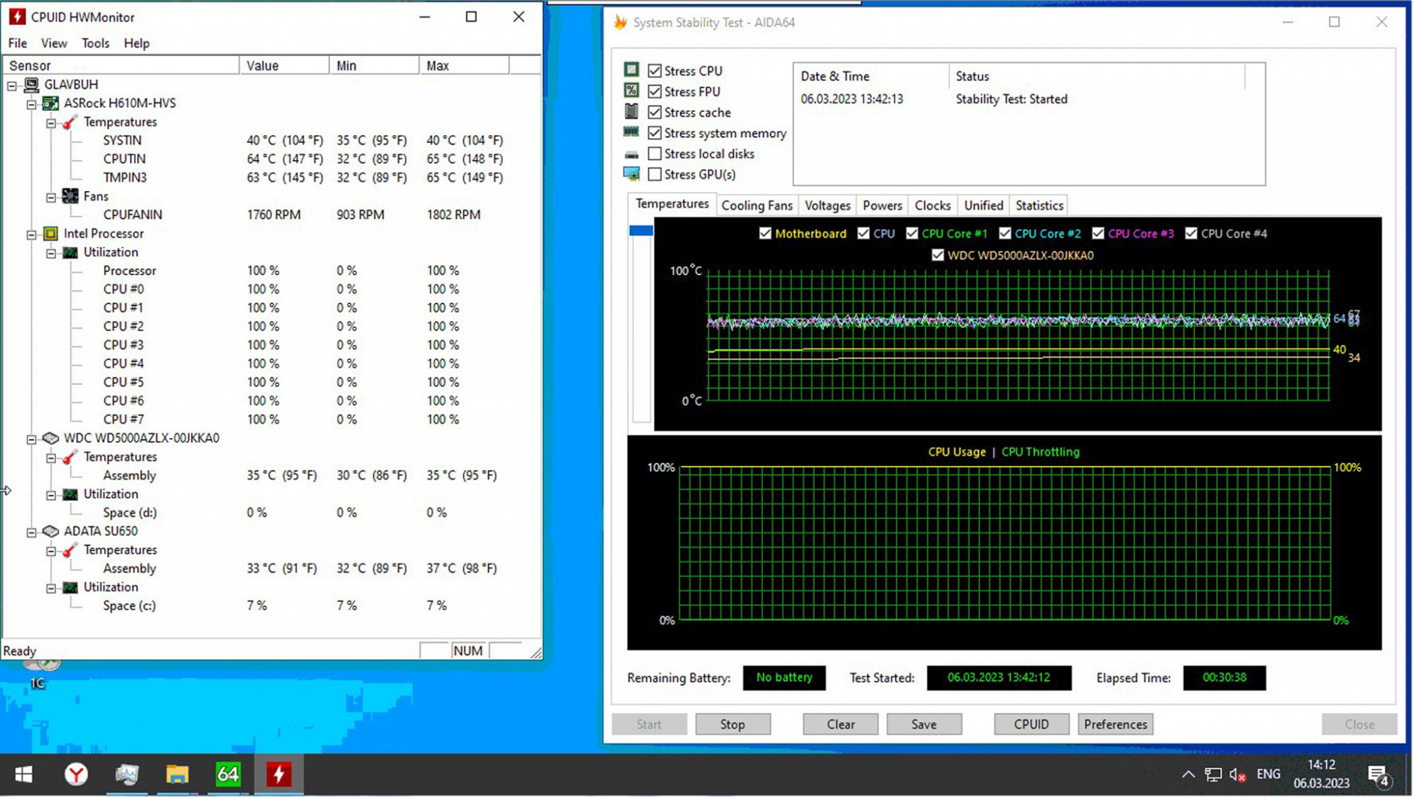   Intel Core i5-12400F       DNS