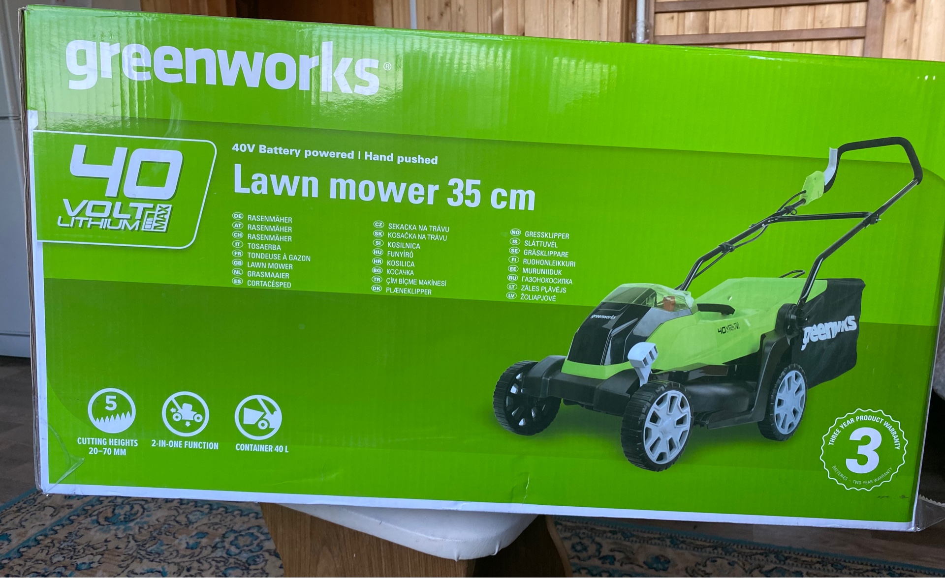 Тележка GREENWORKS g40gck4