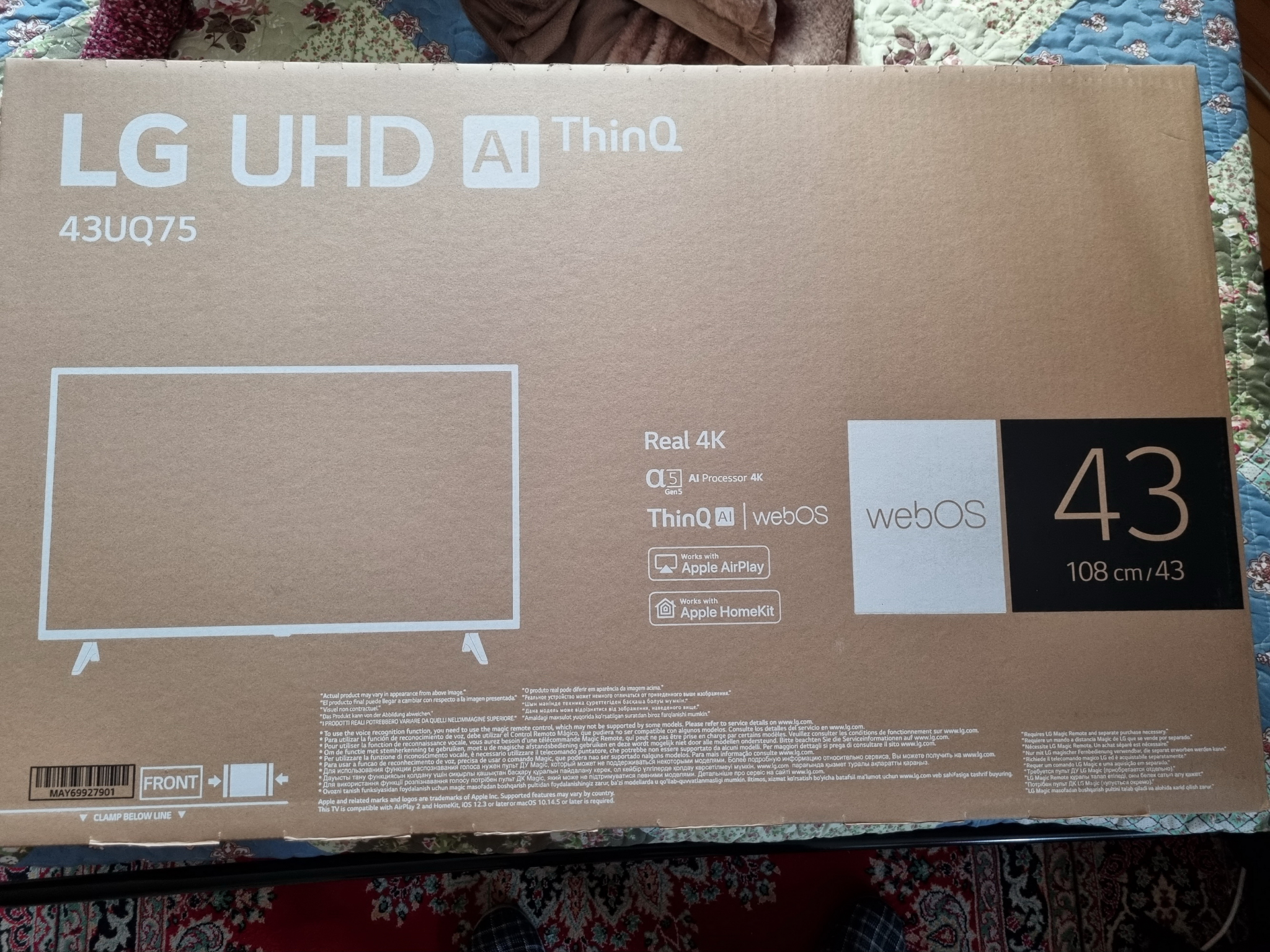 Обзор от покупателя на Телевизор LG 43UQ75006LFF, 4K Ultra HD, черный —  интернет-магазин ОНЛАЙН ТРЕЙД.РУ