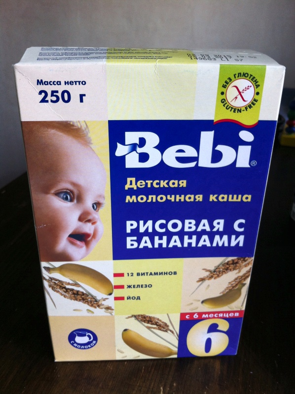 Каша bebi premium с 4 месяцев