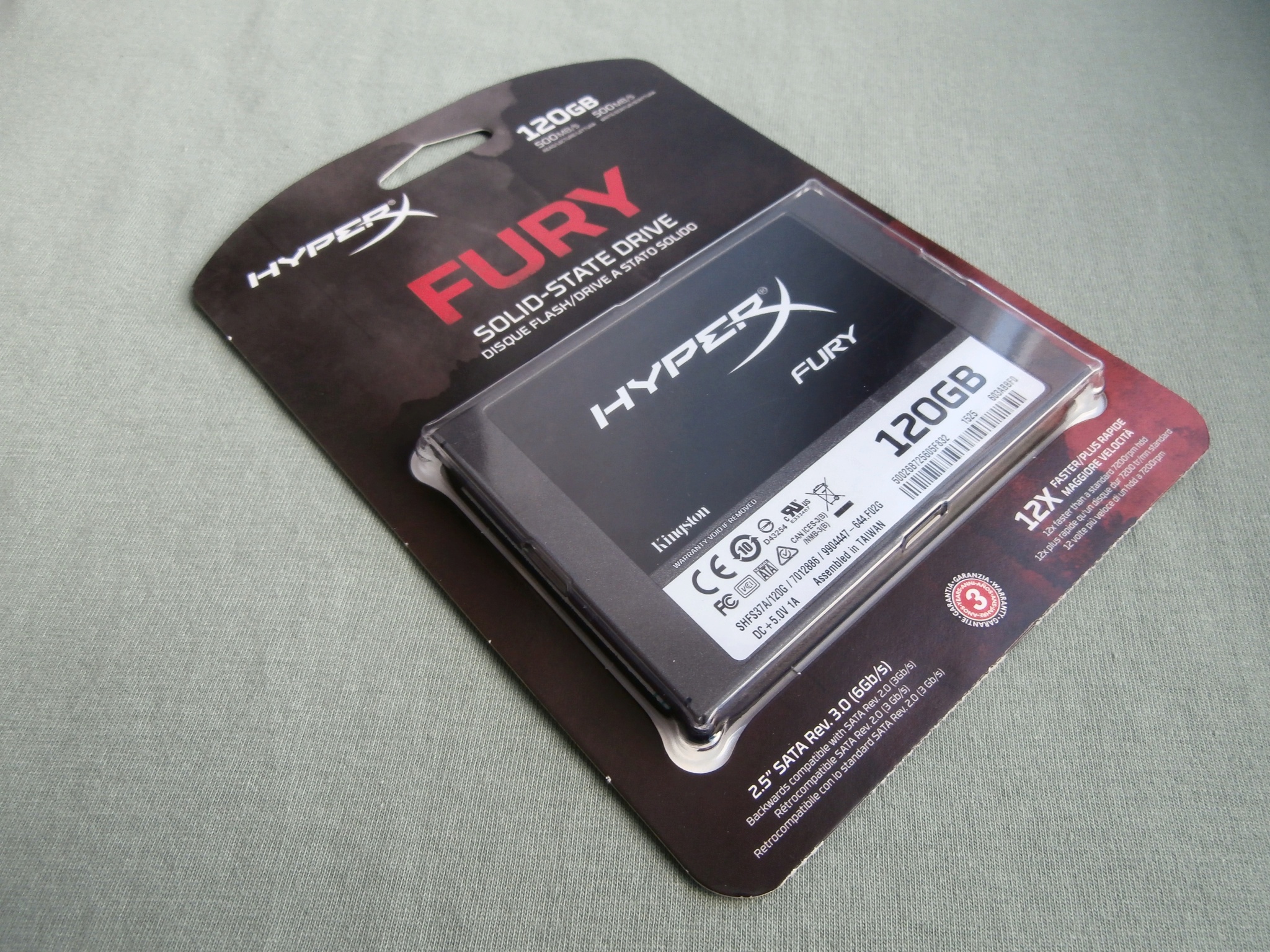Subsidie Tol markeerstift Обзор от покупателя на SSD диск KINGSTON 2.5" HyperX FURY 120 Гб SATA III  MLC SHFS37A/120G — интернет-магазин ОНЛАЙН ТРЕЙД.РУ