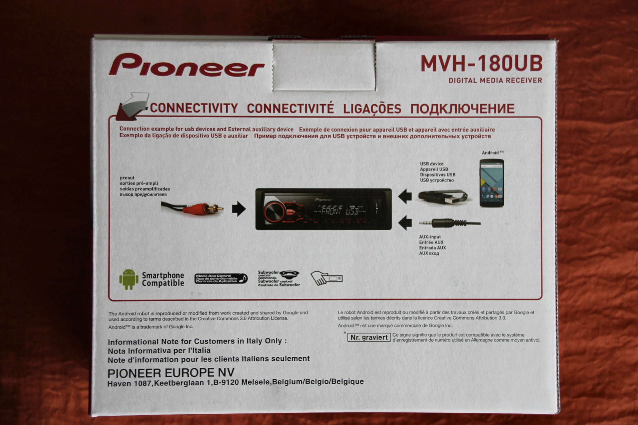 Схема pioneer mvh 180ubg