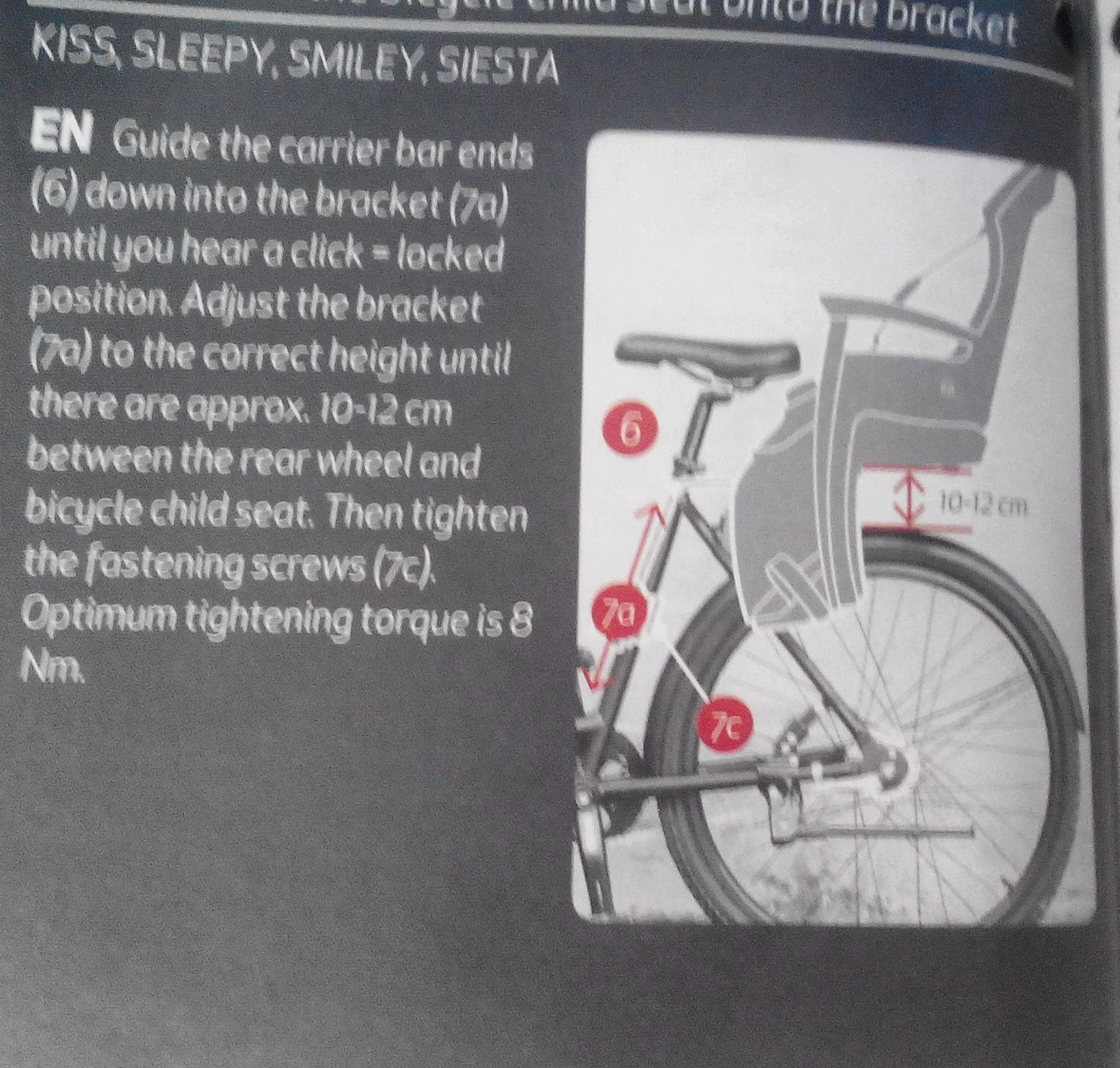 Инструкция по установке детского кресла на велосипед