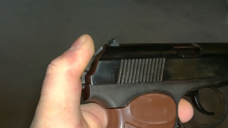 Обзор на Пневматический пистолет МР-654К-20 (пневматический пистолет Макарова, коричневая рукоятка) - изображение 28
