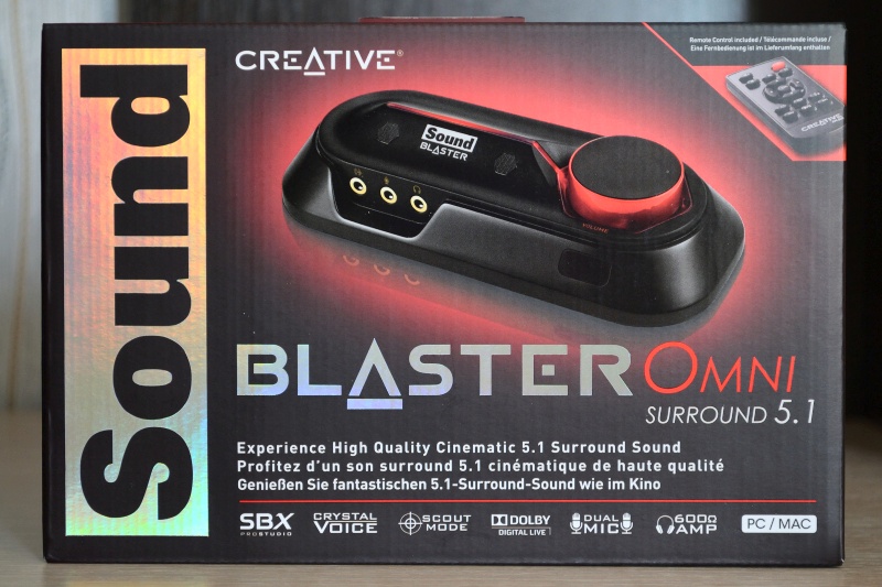 Обзор на Звуковая карта Creative Sound Blaster Omni Surround 5.1 USB (70SB156000002) - изображение 1