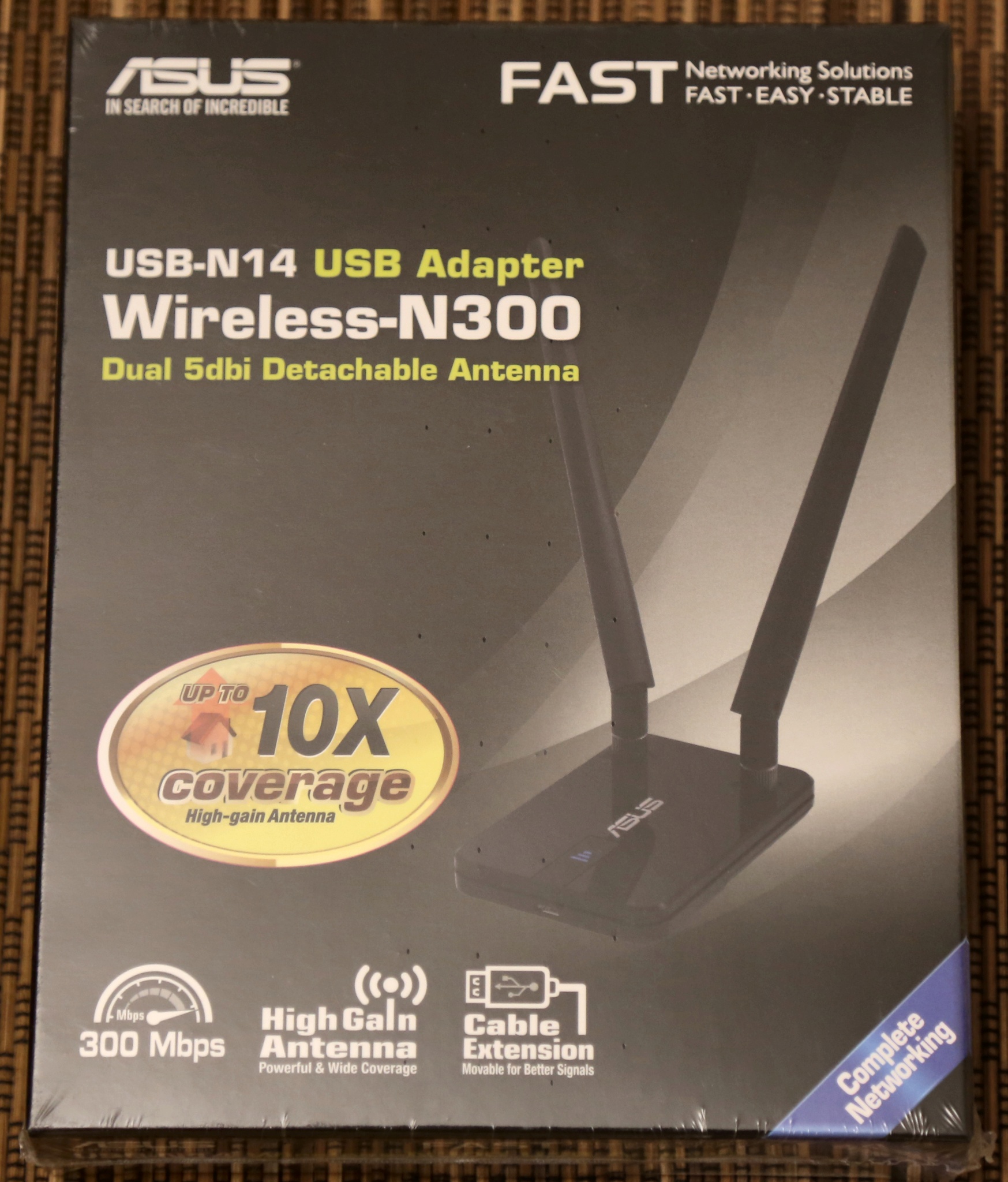 Обзор от покупателя на Wi-Fi адаптер ASUS USB-N14 Wireless 802.11n/2.4GHz/ USB 2.0/300 — интернет-магазин ОНЛАЙН ТРЕЙД.РУ