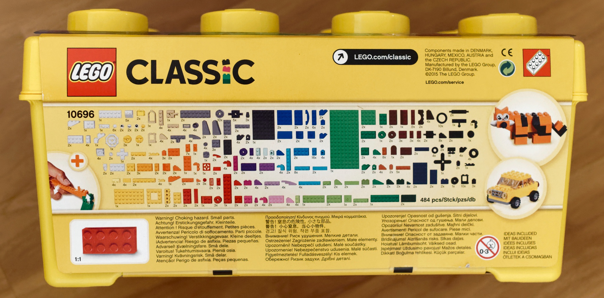 Lego com classic 10696 инструкции в картинках