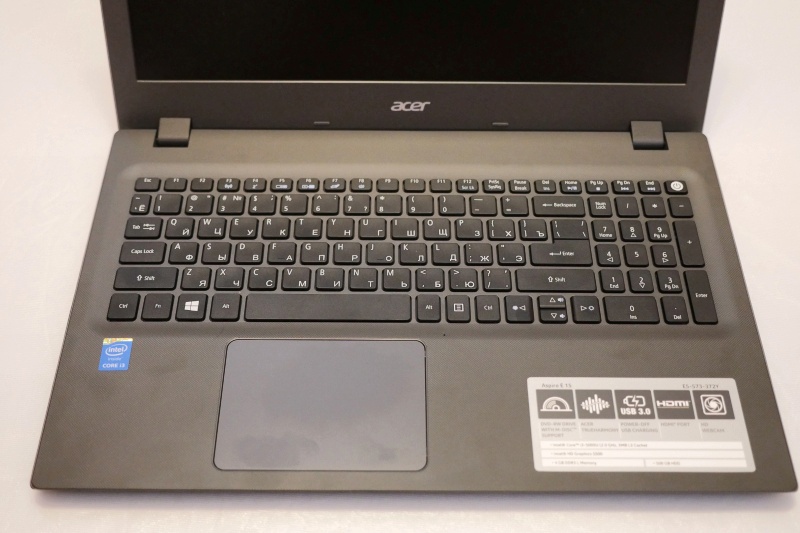 Обзор на Ноутбук Acer Aspire E5-573-372Y i3-5005U/4Gb/500Gb/UMA/DVDRW/15.6" HD/WiFi/BT/Linux/Black/Iron - изображение 4