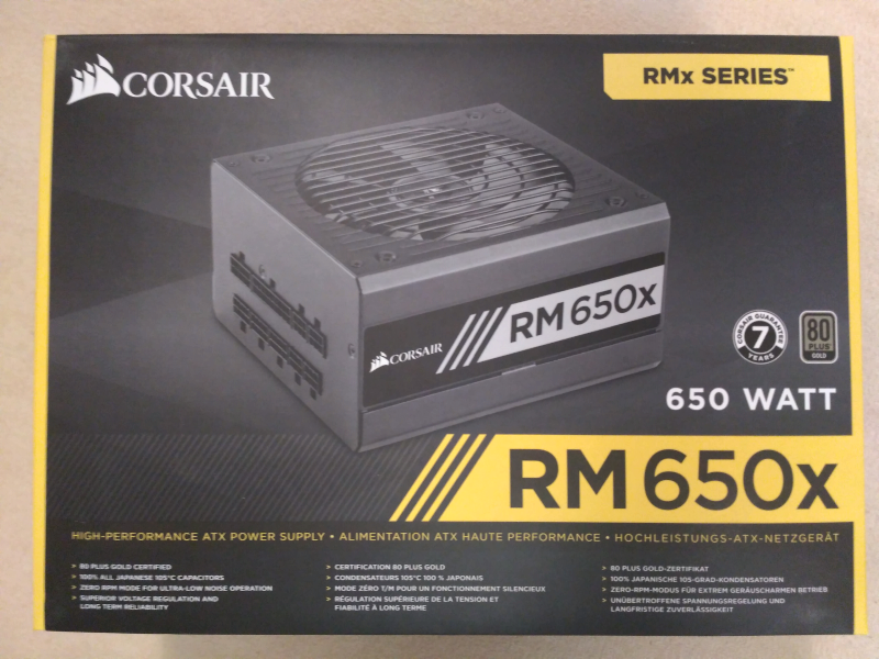 Блок питания 650w corsair rm650 обзор