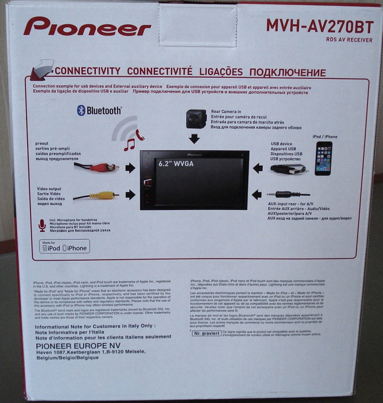 Pioneer MVH-AV270BT отзывы