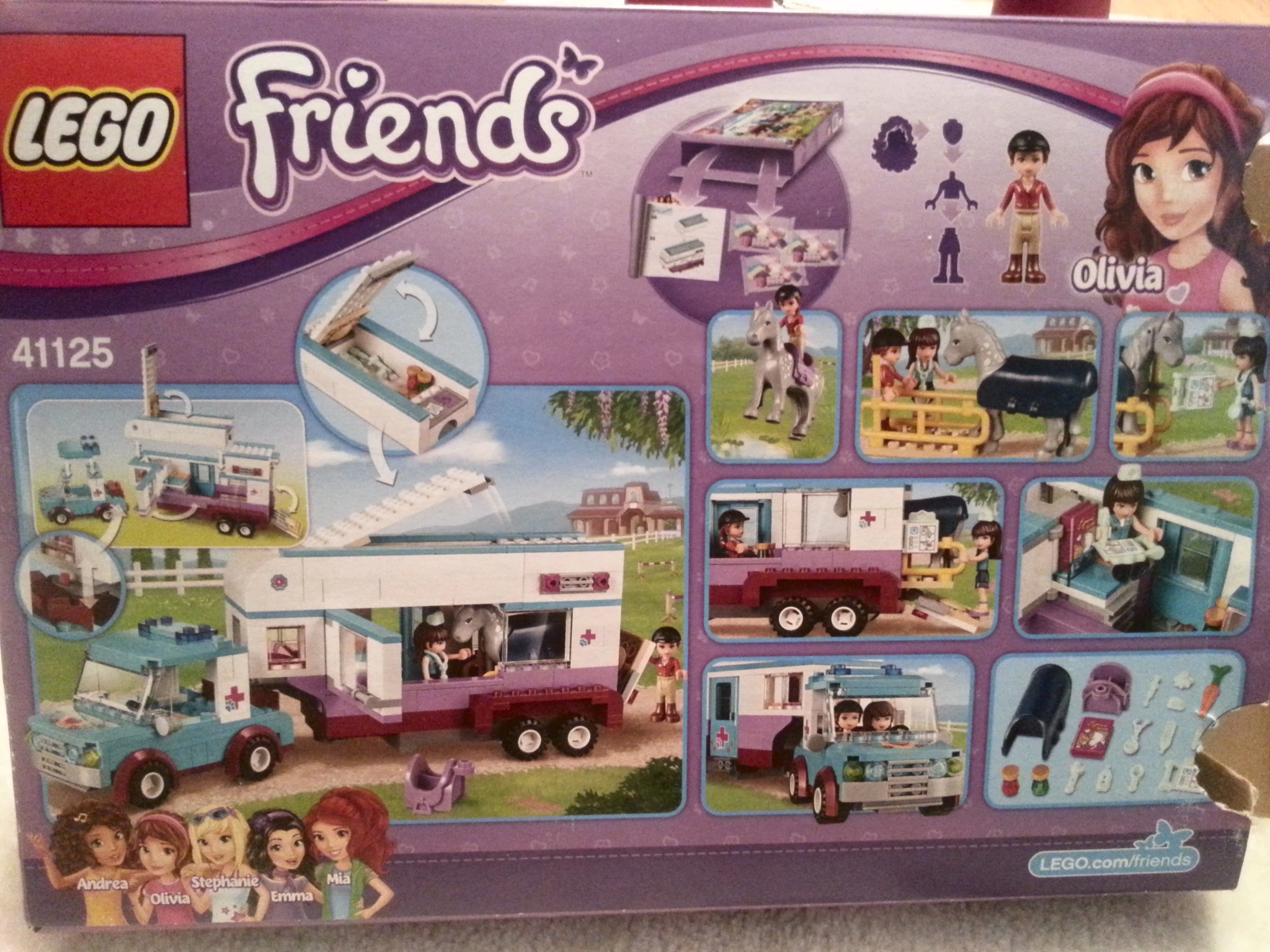 Обзор от покупателя на Конструктор LEGO® Friends 41125 Ветеринарная машина  для лошадок — интернет-магазин ОНЛАЙН ТРЕЙД.РУ