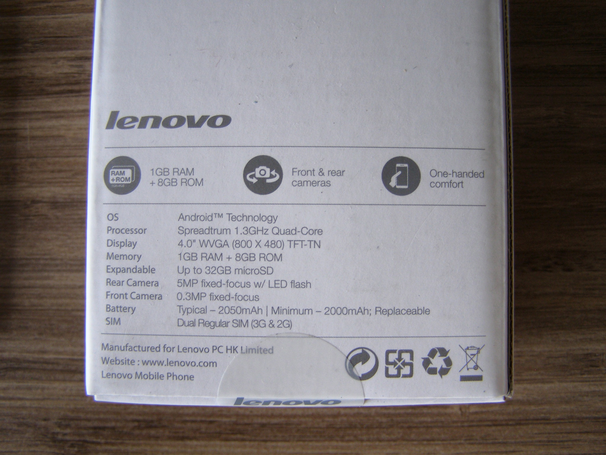 Обзор от покупателя на Смартфон Lenovo A1000 White — интернет-магазин  ОНЛАЙН ТРЕЙД.РУ