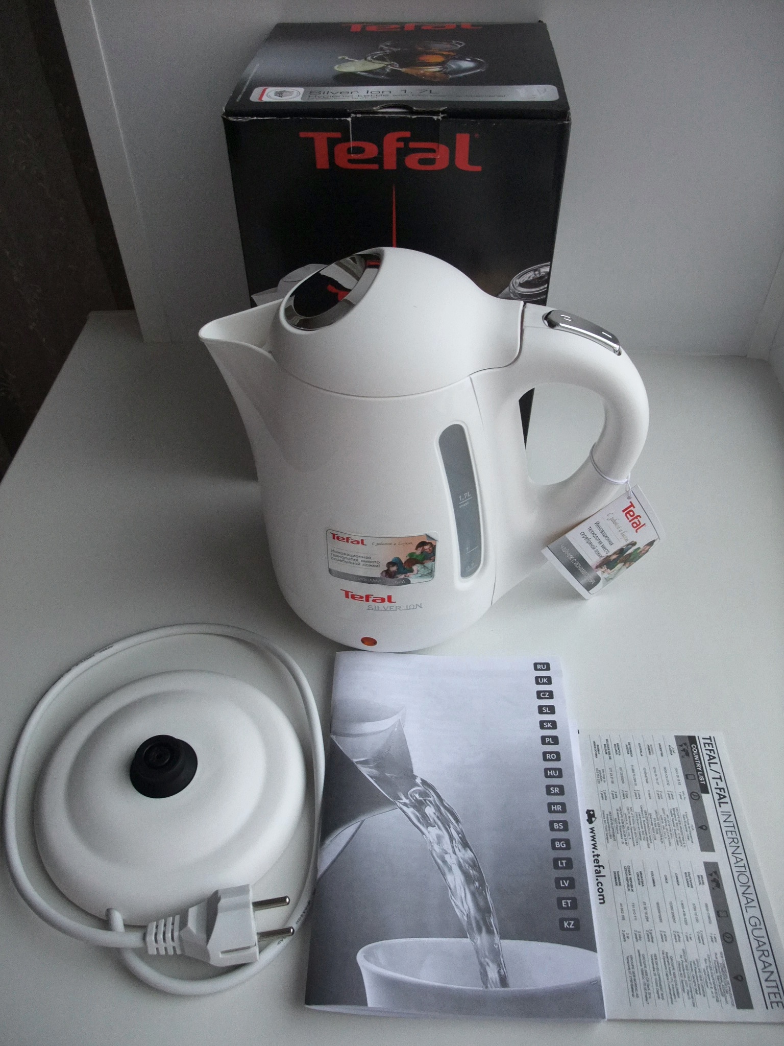 Электрочайник tefal silver ion ko512i30 обзор