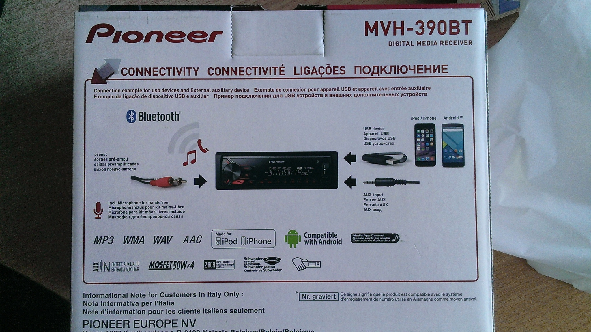 Обзор от покупателя на Автомагнитола Pioneer MVH-390BT — интернет-магазин  ОНЛАЙН ТРЕЙД.РУ