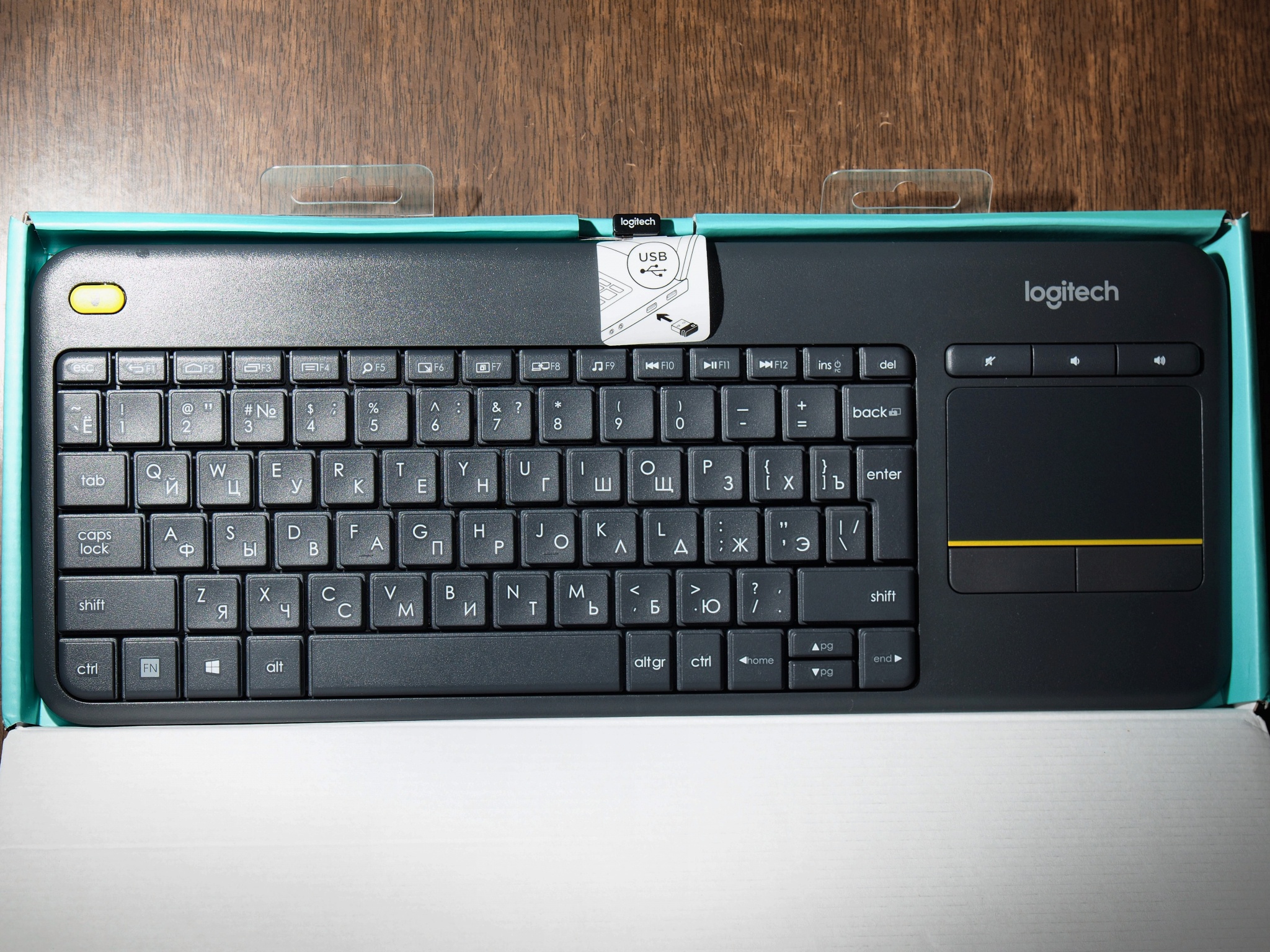 Клавиатура Logitech K400 Plus черный (920-007147)