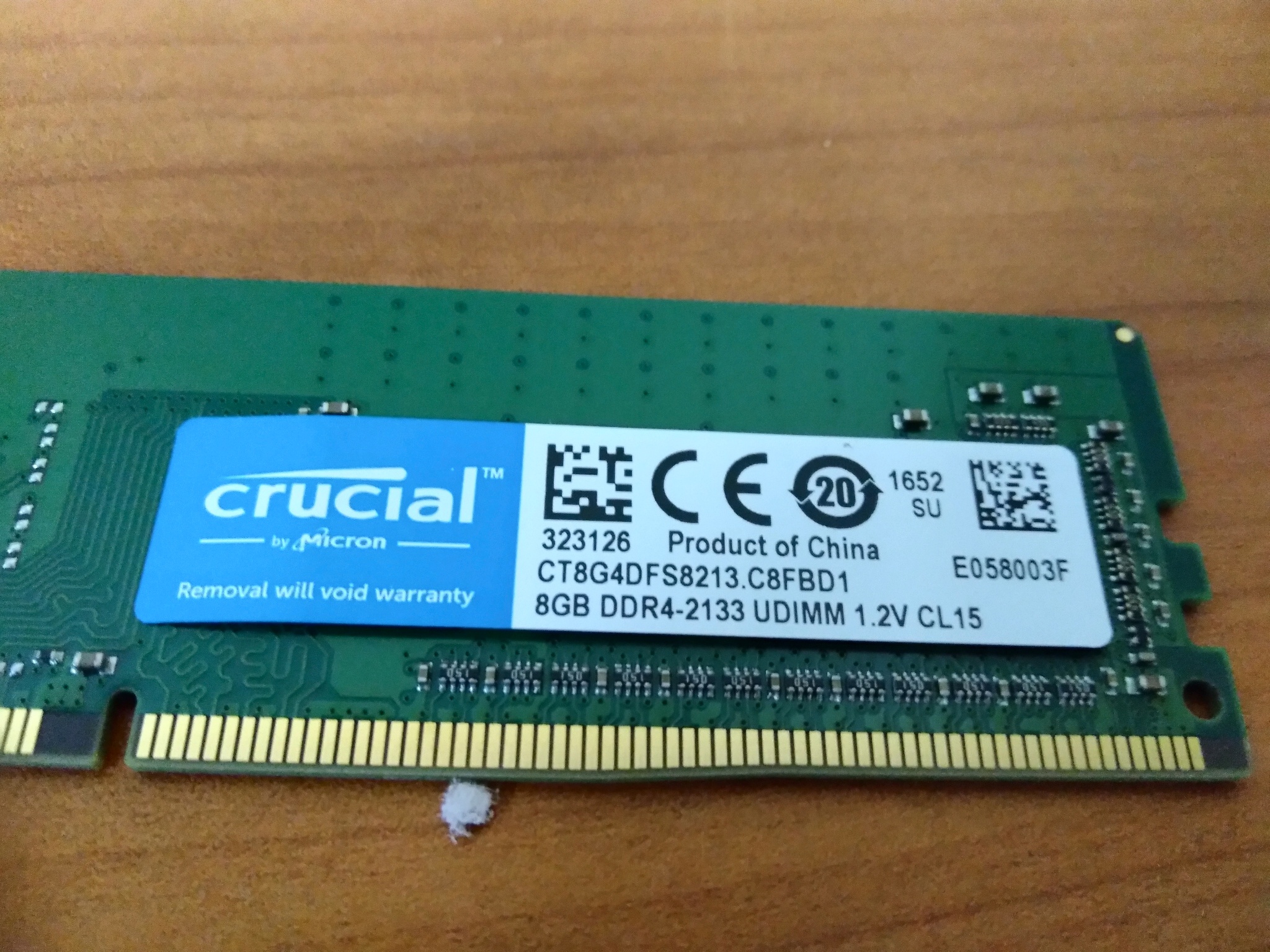 Обзор от покупателя на Оперативная память Crucial DDR4 8Gb 2133MHz pc-17000  (CT8G4DFS8213) — интернет-магазин ОНЛАЙН ТРЕЙД.РУ