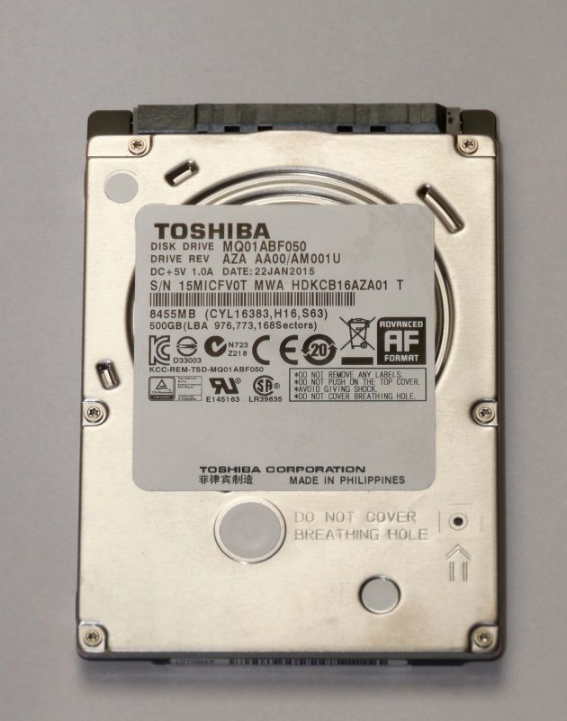 Mq01abf050 замена на ssd