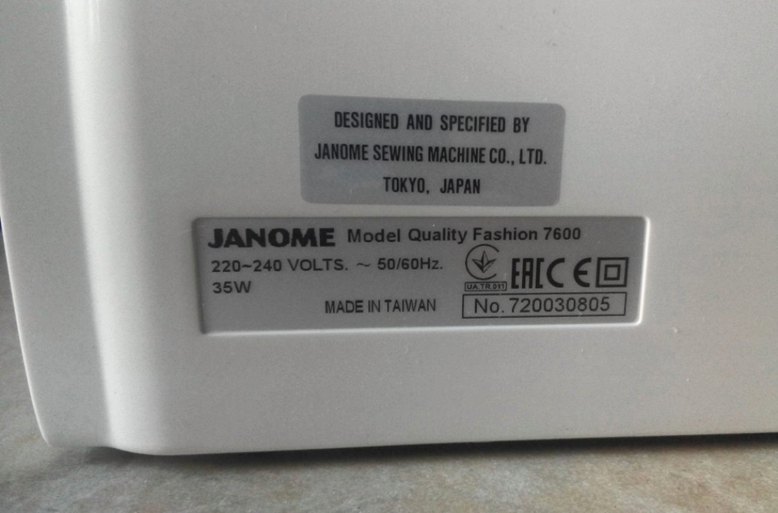 Обзор от покупателя на Швейная машина Janome QF 7600 — интернет-магазин ...