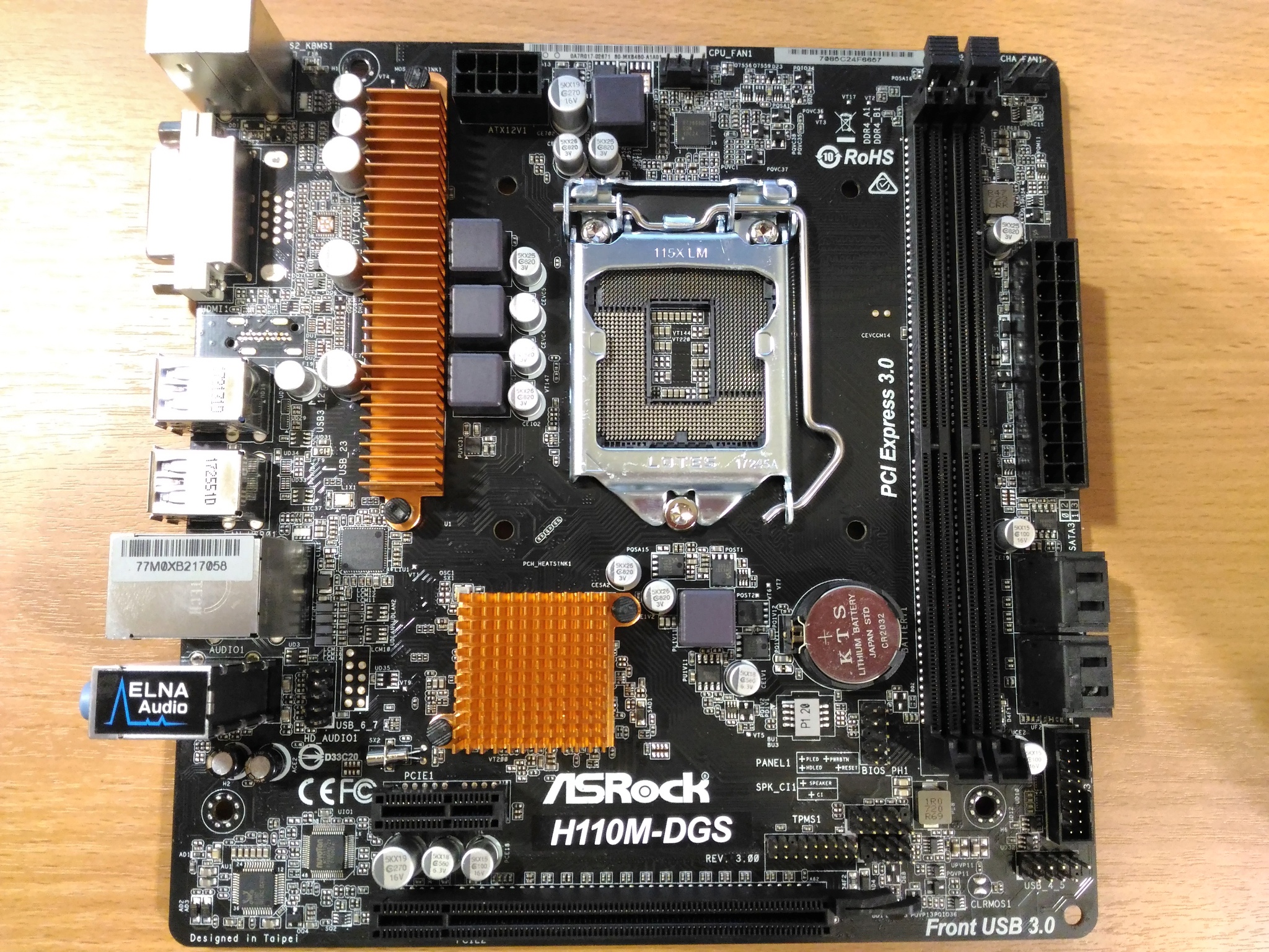 Совместимость asrock h110m dgs