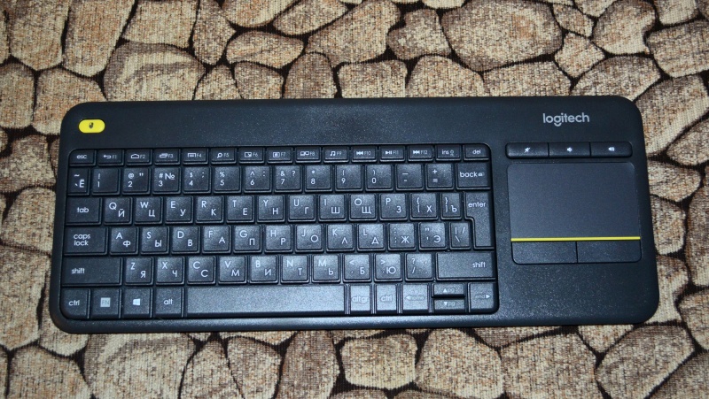 Logitech wireless touch keyboard k400 plus black usb обзор