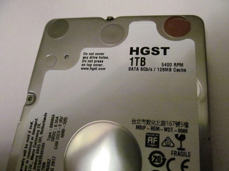 Обзор на Жесткий диск SATA 2.5" HGST Travelstar Z5K1 1W10028 HTS541010B7E610 (1TB 5400RPM) - изображение 3