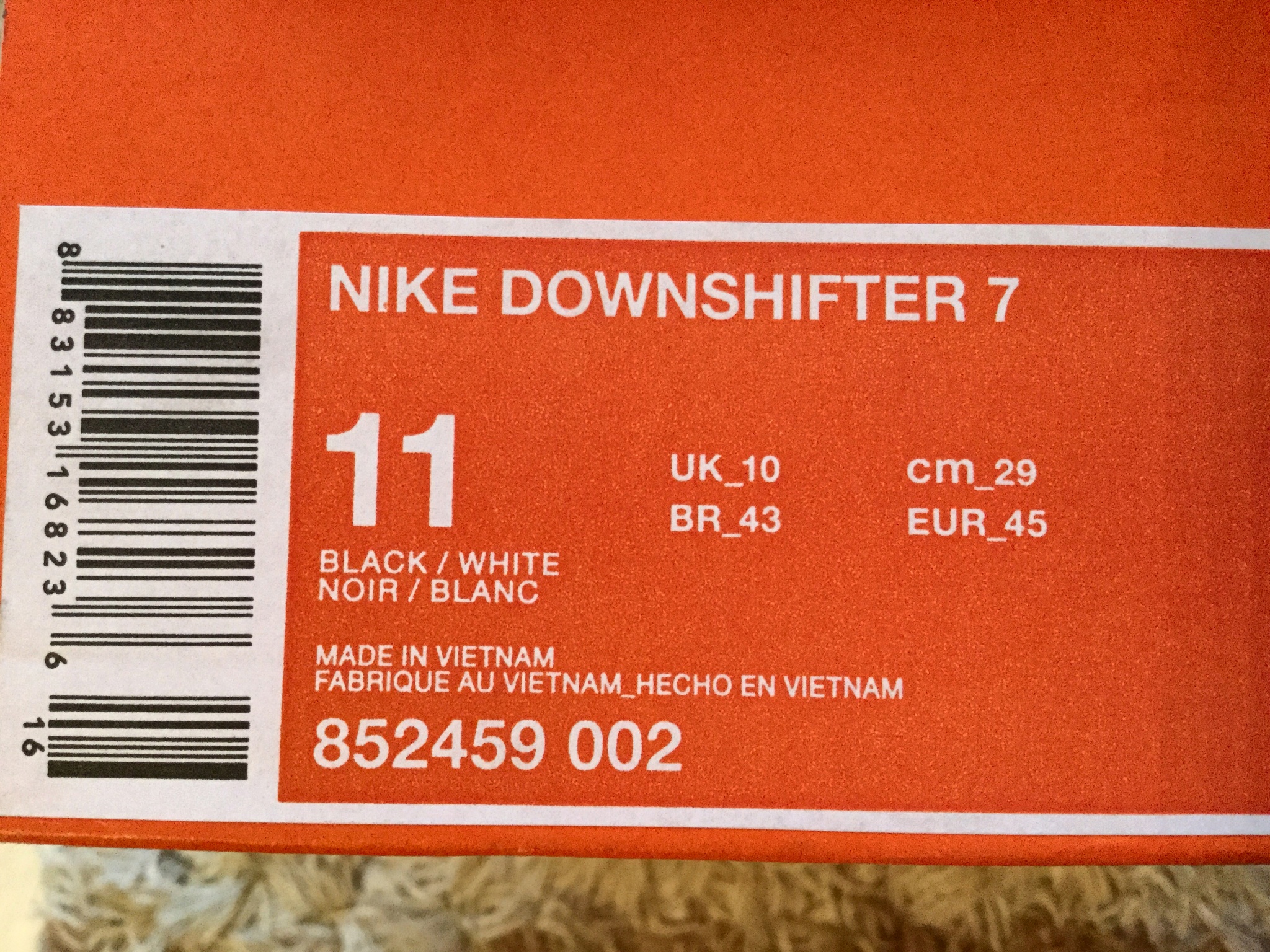 Nike downshifter 7 outlet original price