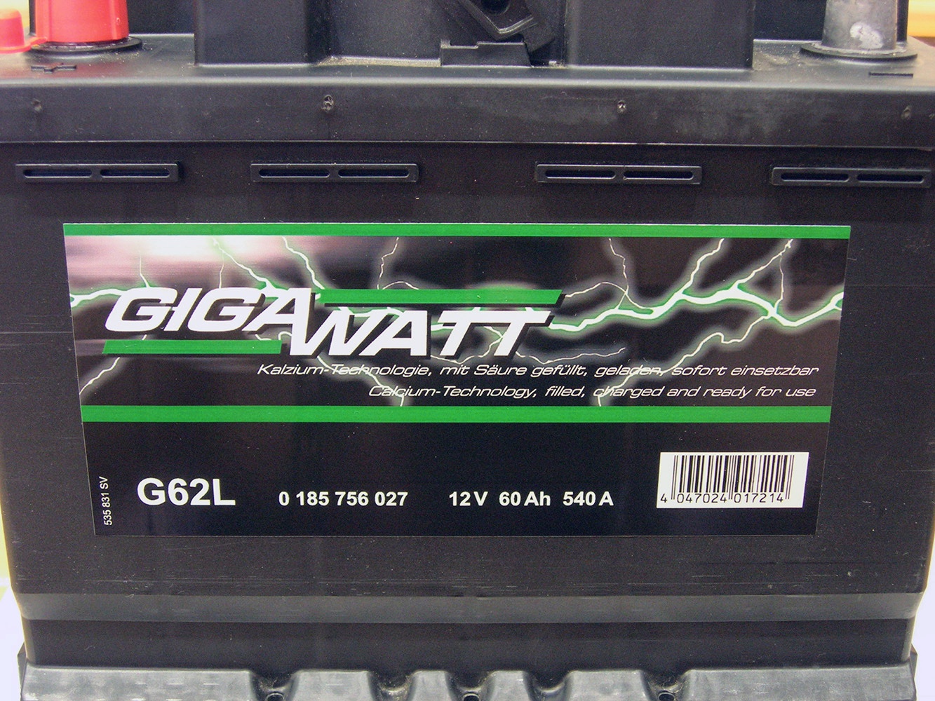 Аккумулятор gigawatt g62r