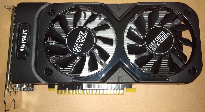 Установка видеокарты palit geforce gtx 1050 ti