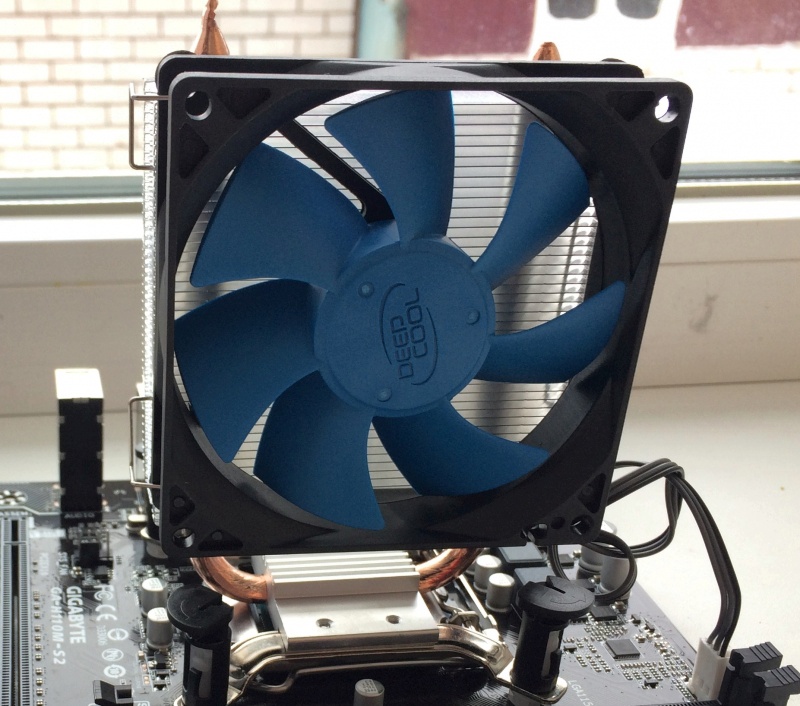 Установка кулера deepcool ice blade 100 на материнскую плату