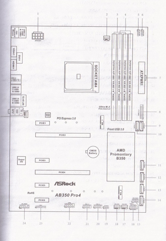 Asrock b450m pro4 схема