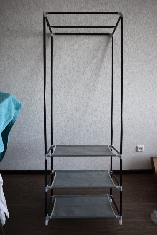 Обзор на Вешалка-гардероб с чехлом Sheffilton 2018 серый (металл/пластик/плотная ткань) - изображение 10
