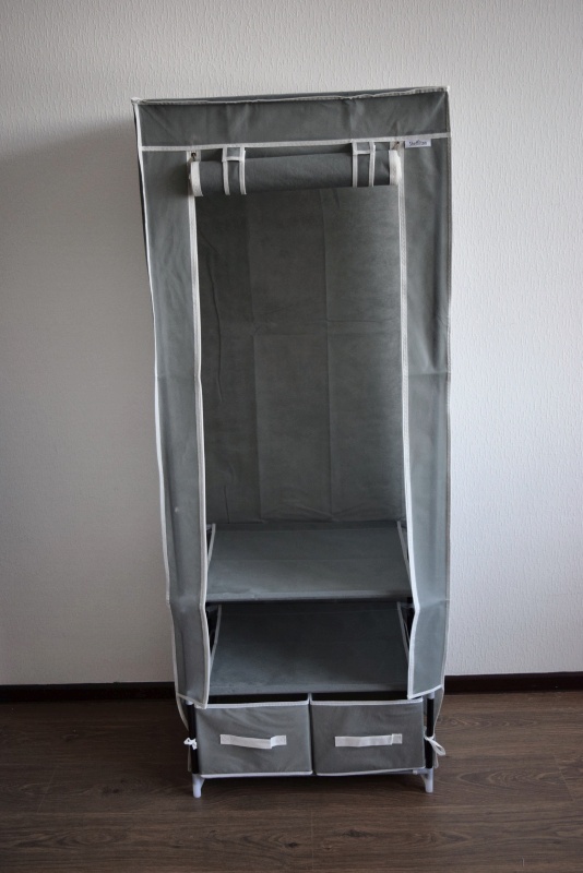 Обзор на Вешалка-гардероб с чехлом Sheffilton 2018 серый (металл/пластик/плотная ткань) - изображение 12