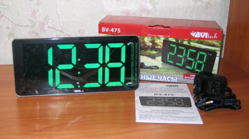 Обзор на Настольные часы BVItech BV-475G сетевые - изображение 1