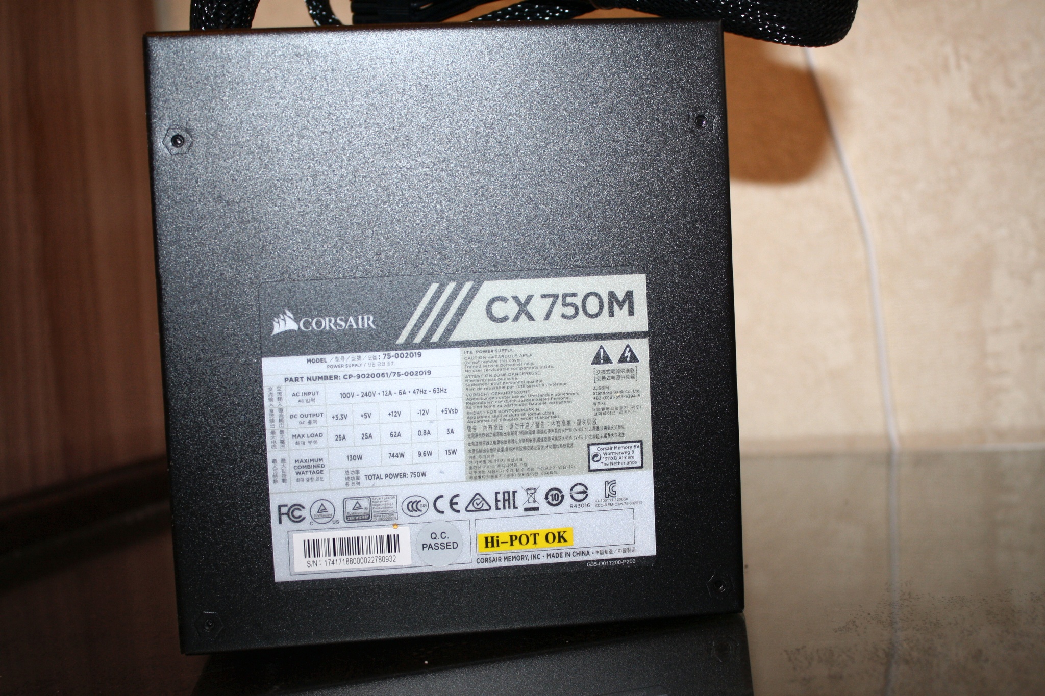 Corsair cx750m