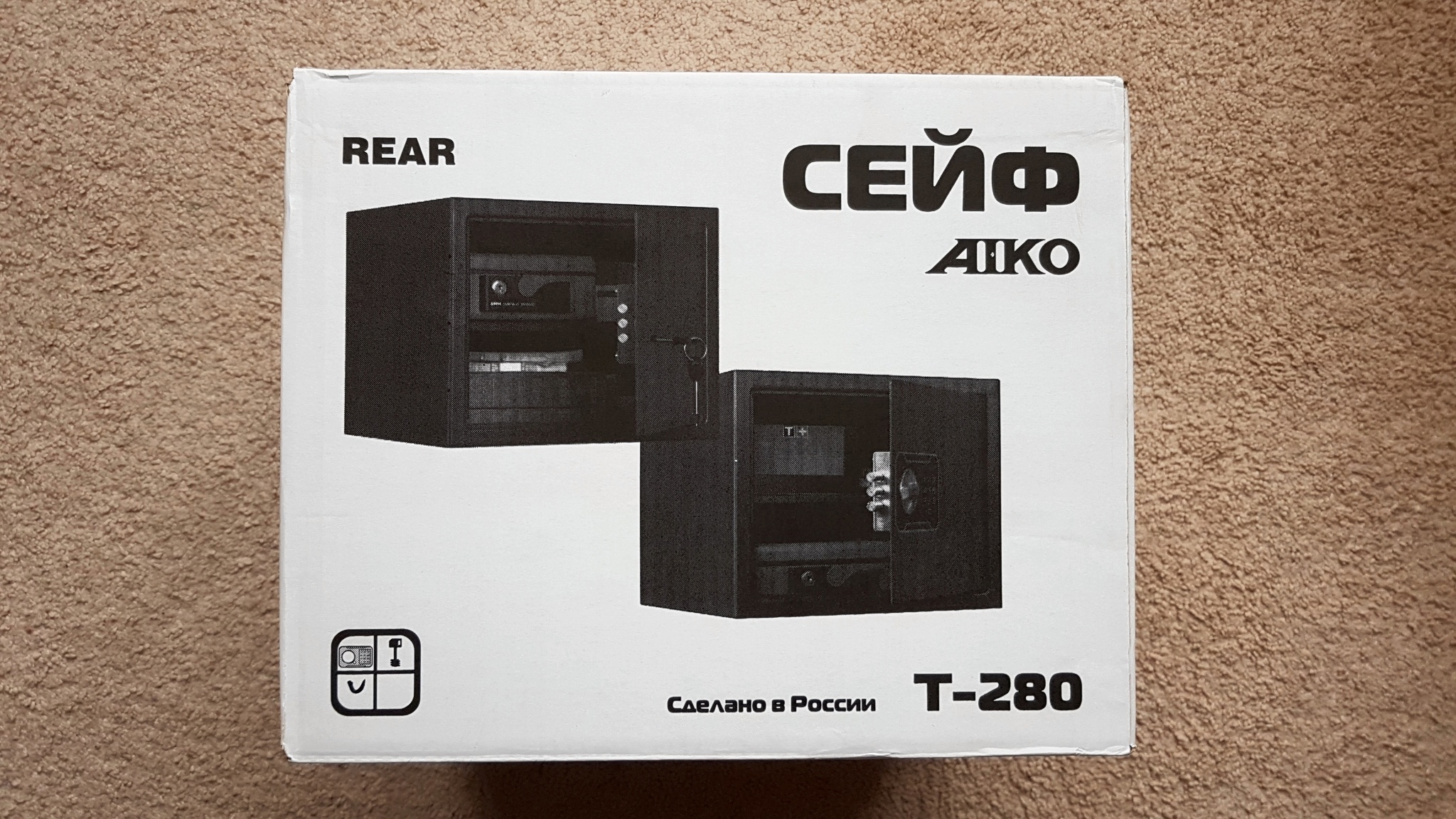 Сейф мебельный aiko t 280