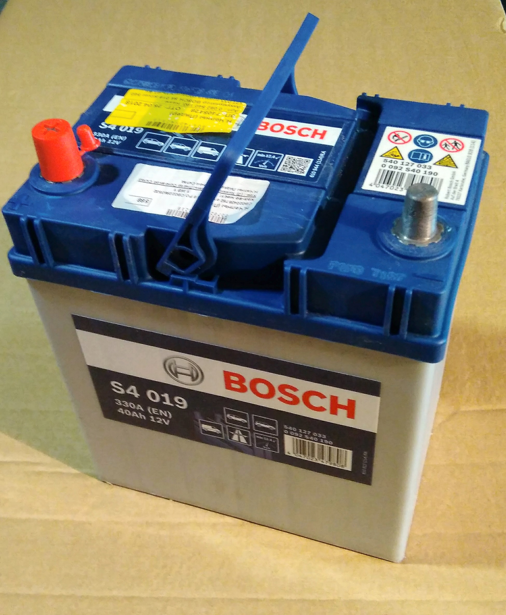 Обзор от покупателя на Аккумулятор BOSCH S4 019 Silver 540 127 033 прямая  полярность 40 Ач — интернет-магазин ОНЛАЙН ТРЕЙД.РУ