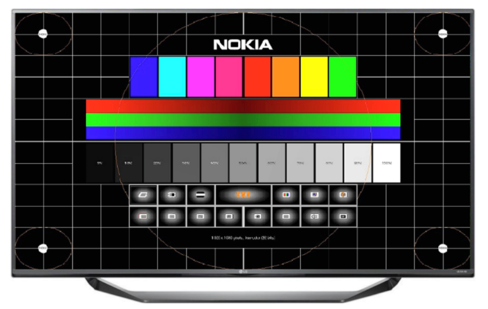 Тест изображения телевизора lg