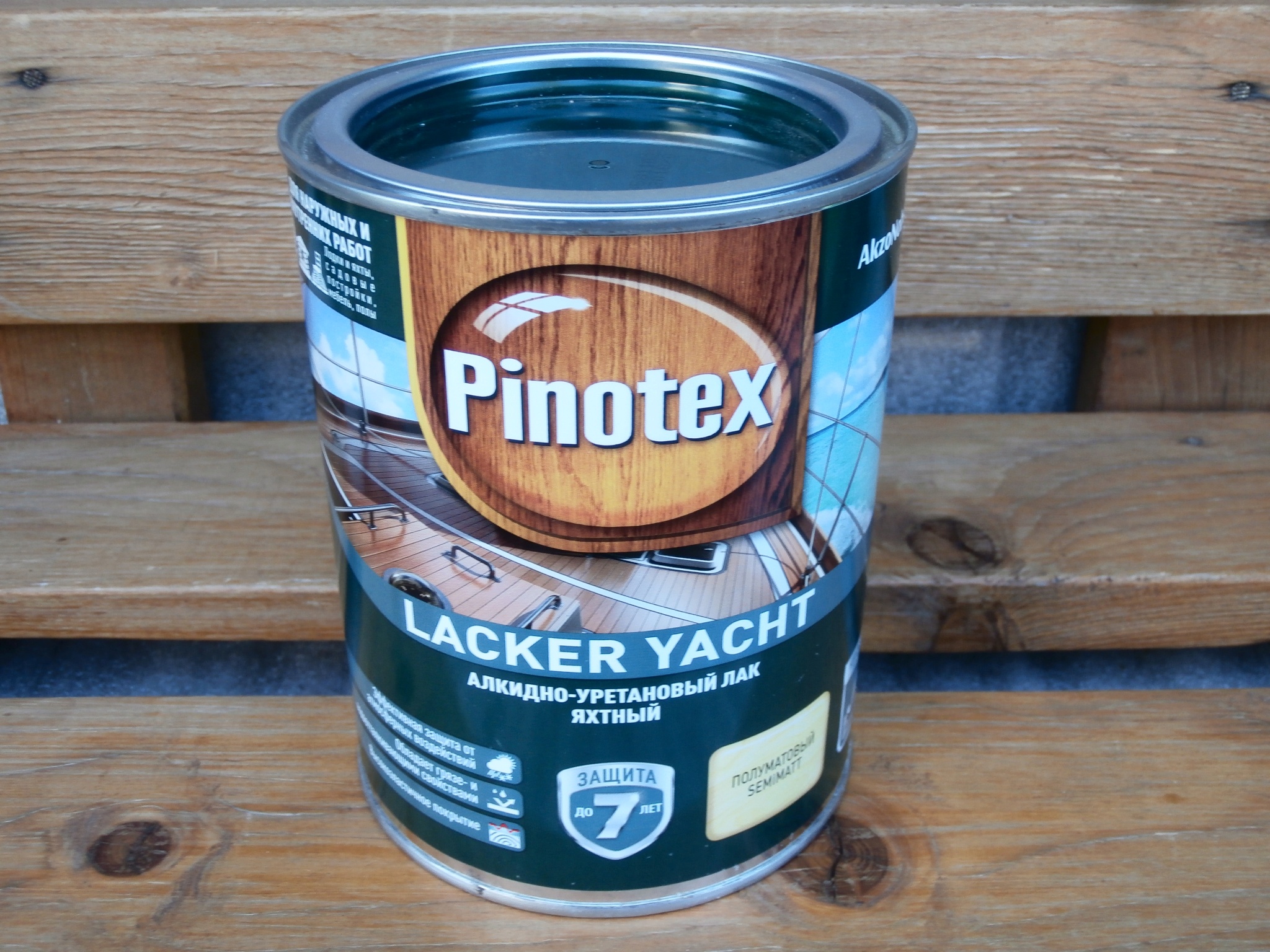 Лак для яхт Pinotex Lacker Yacht полуматовый 2.7 л