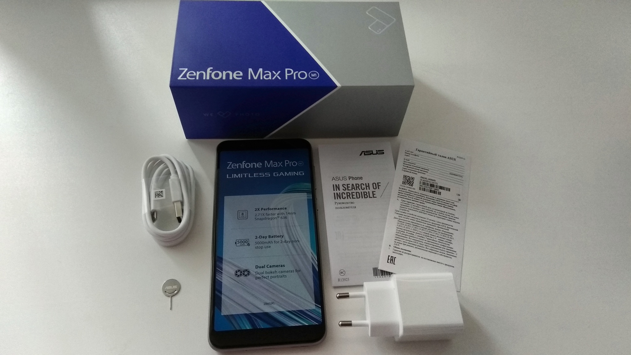 Обзор от покупателя на Смартфон Asus ZenFone Max Pro (M1) ZB602KL 32Gb  Серебристый — интернет-магазин ОНЛАЙН ТРЕЙД.РУ