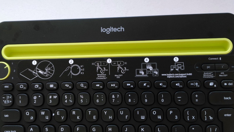 Обзор на Клавиатура Logitech K480 Bluetooth Multi-Device Keyboard (920-006368) - изображение 13