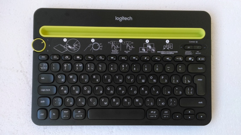 Обзор на Клавиатура Logitech K480 Bluetooth Multi-Device Keyboard (920-006368) - изображение 1