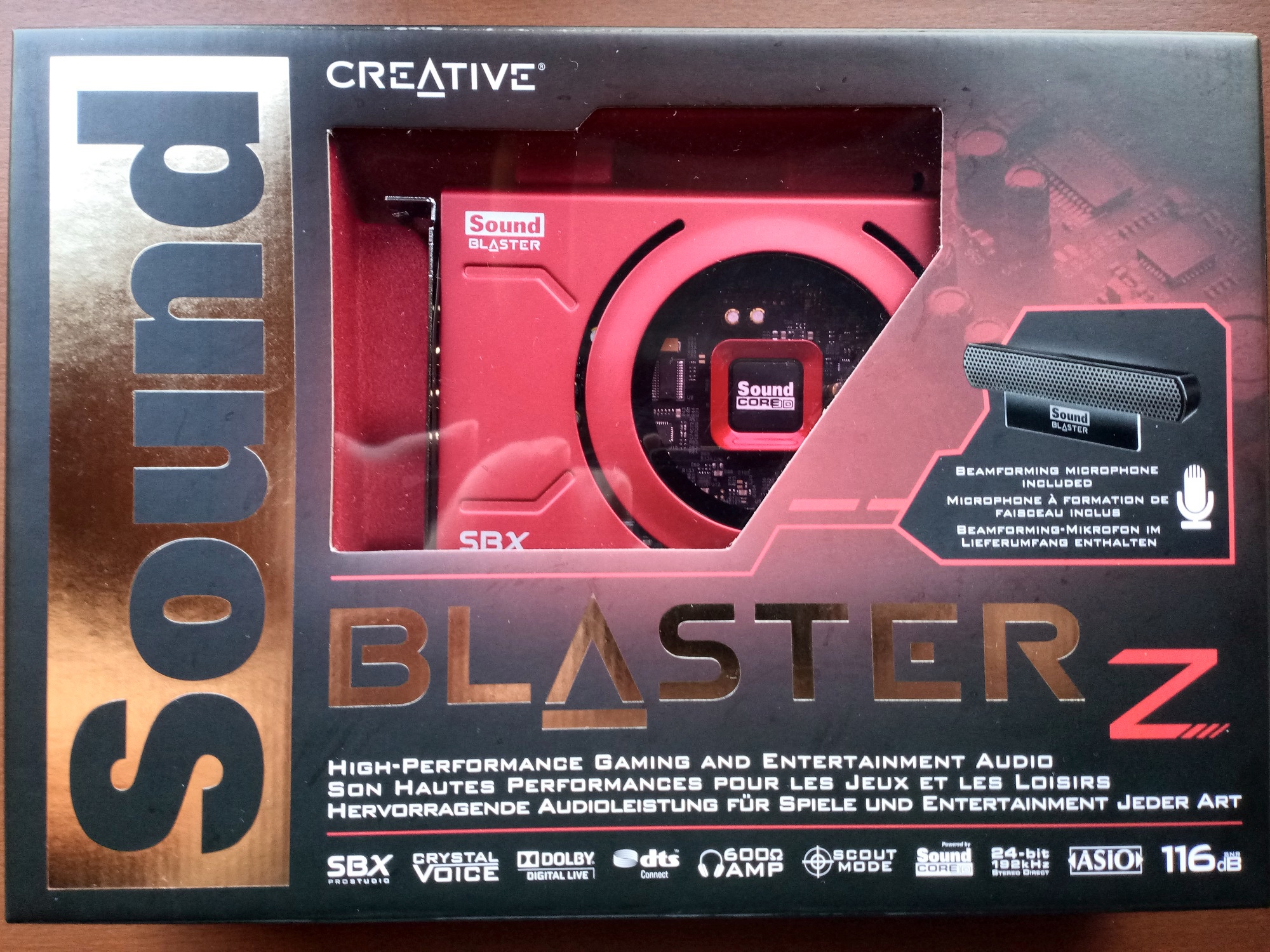 Внутренняя звуковая карта creative sound blaster z se обзор