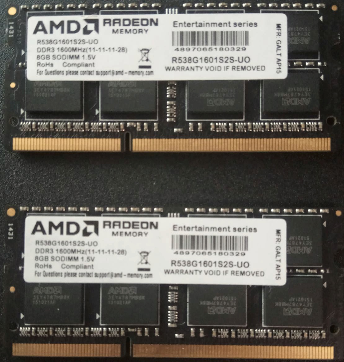 Обзор от покупателя на Оперативная память AMD SO-DIMM DDR3 8Gb 1600MHz  pc-12800 (R538G1601S2S-UO) оем — интернет-магазин ОНЛАЙН ТРЕЙД.РУ